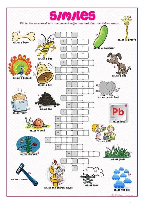 they are similar to similes crossword